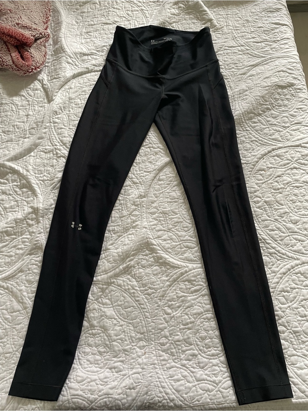 Under Armour Black High-Rise Performance Leggings with Reflective Logo